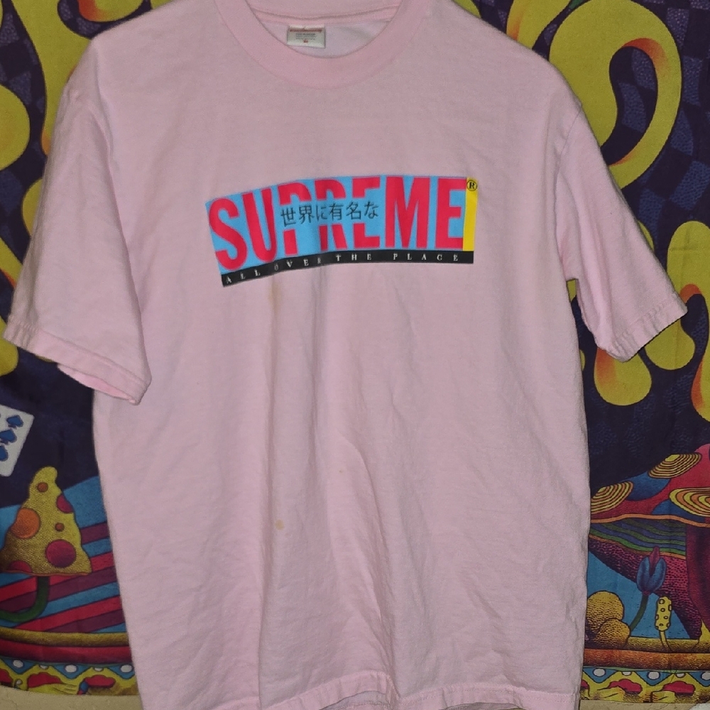Pink Supreme Graphic T-Shirt